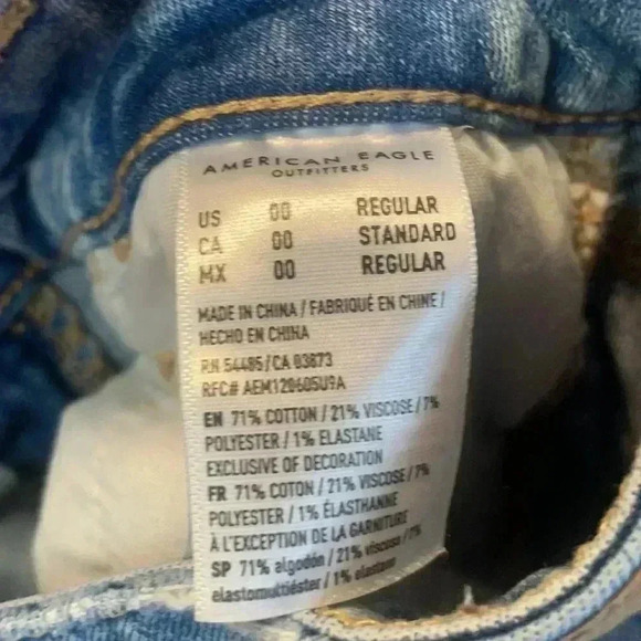 AMERICAN EAGLE Women’s Distressed Cropped Jeggings - Picture 9 of 9